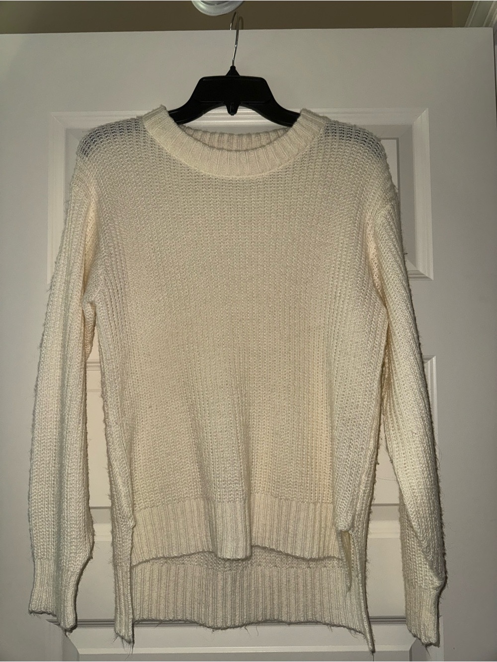 True Craft Cream Crewneck Knit Sweater